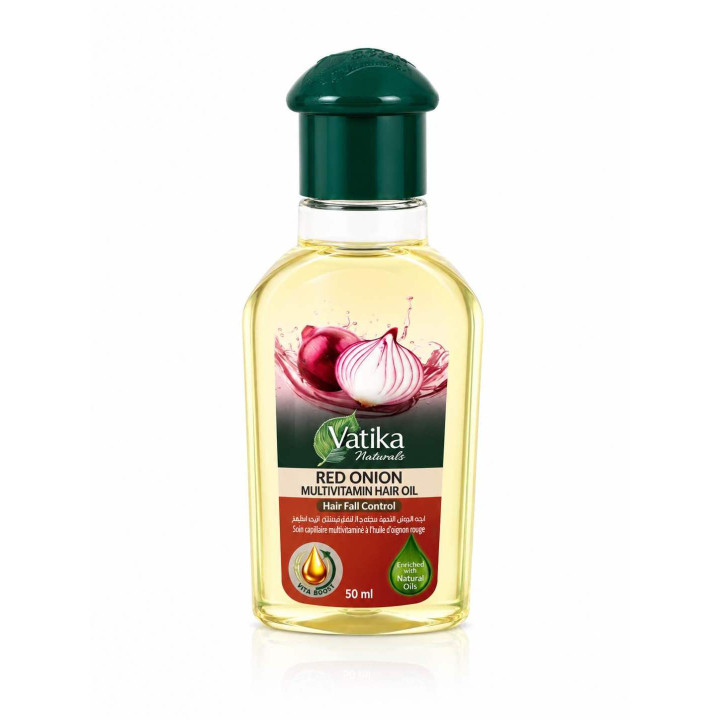 Soin capillaire multivitaminé à l'huile d'oignon rouge 50ml - Vatika