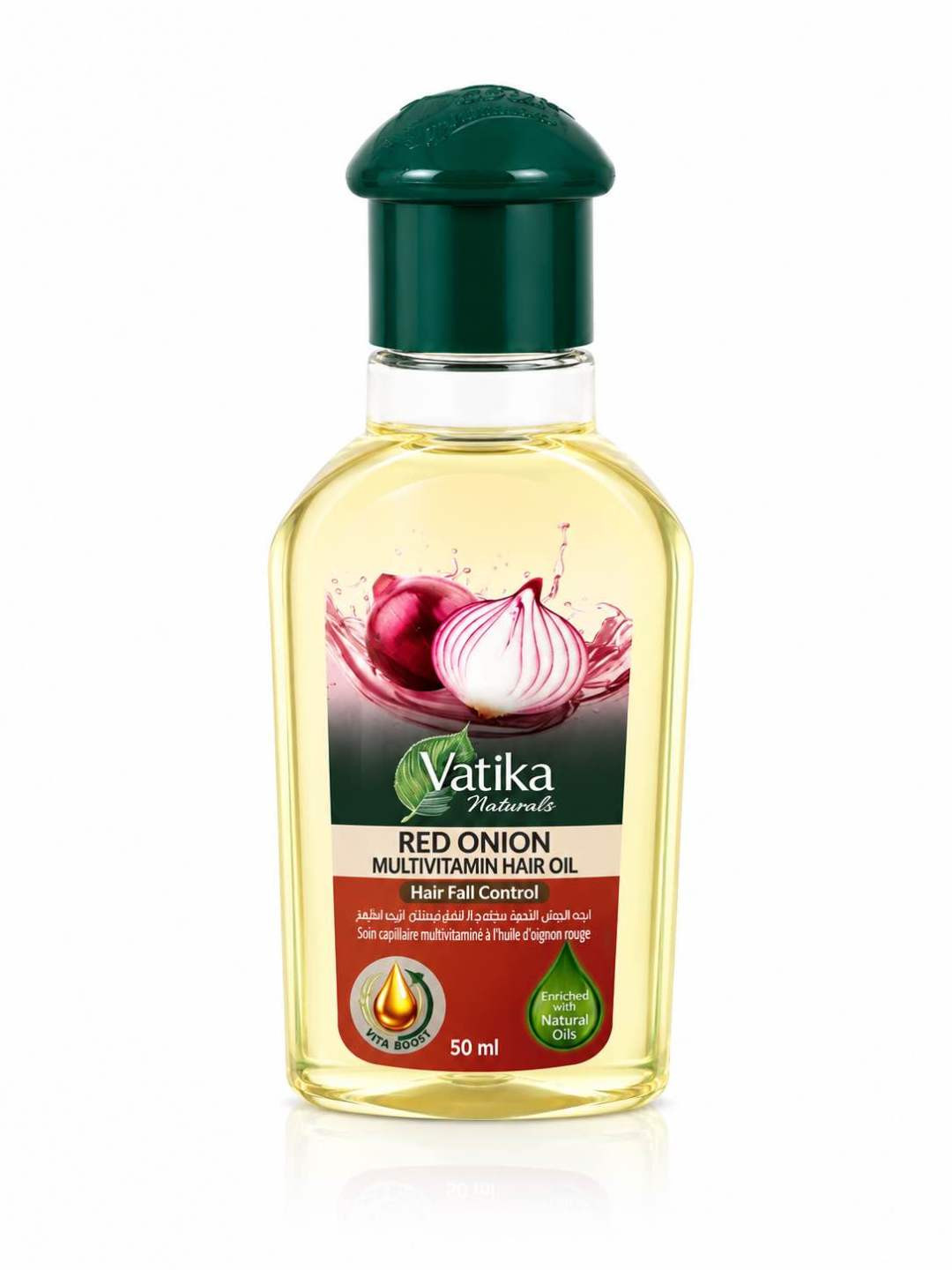 Soin capillaire multivitaminé à l'huile d'oignon rouge 50ml - Vatika