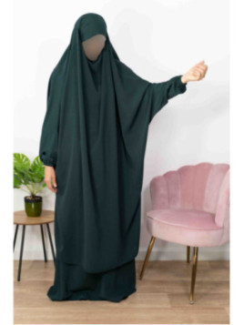 Jilbab 2 Pièces Vert...