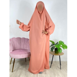 Jilbab 1 Pièce saumon 155 - El Bassira