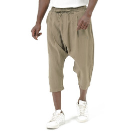 Pantacourt classik tencel QTS1010 - kaki - Qabail