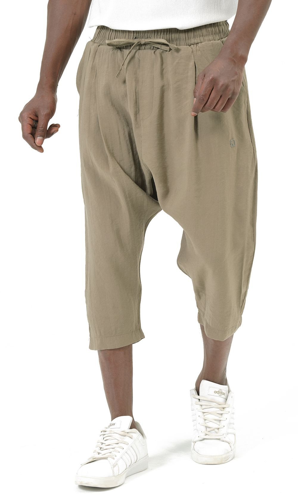 Pantacourt classik tencel QTS1010 - kaki - Qabail