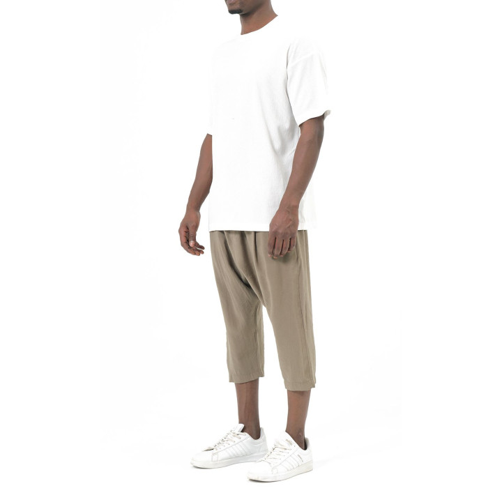 Pantacourt classik tencel QTS1010 - kaki - Qabail
