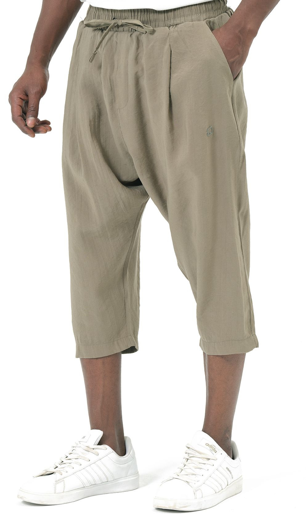 Pantacourt classik tencel QTS1010 - kaki - Qabail