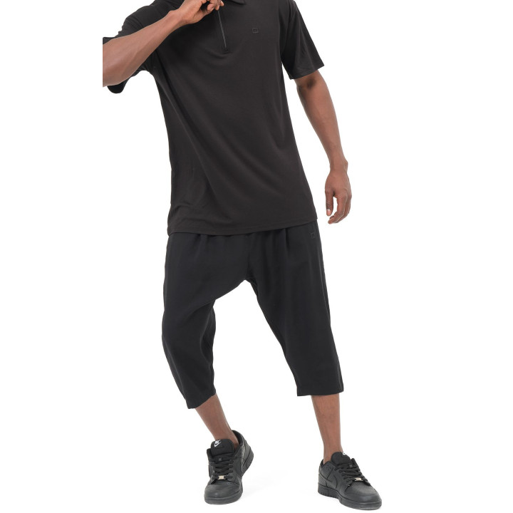 Pantacourt classik tencel QTS1010 - noir - Qabail