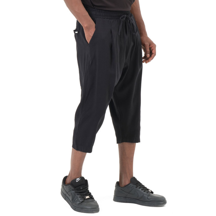 Pantacourt classik tencel QTS1010 - noir - Qabail