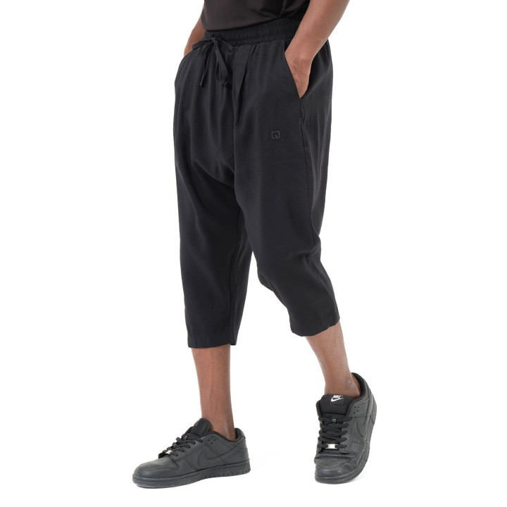 Pantacourt classik tencel QTS1010 - noir - Qabail