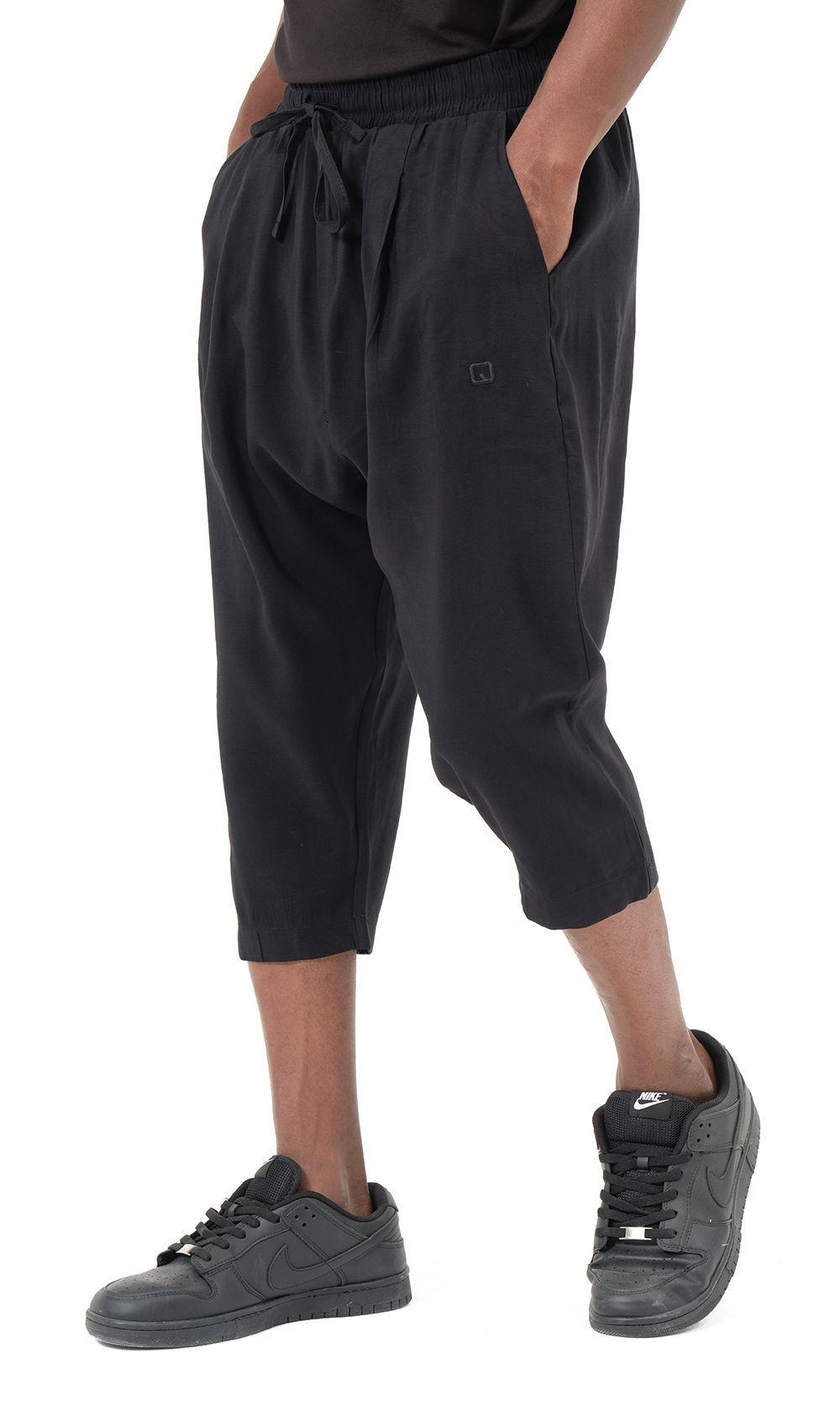 Pantacourt classik tencel QTS1010 - noir - Qabail