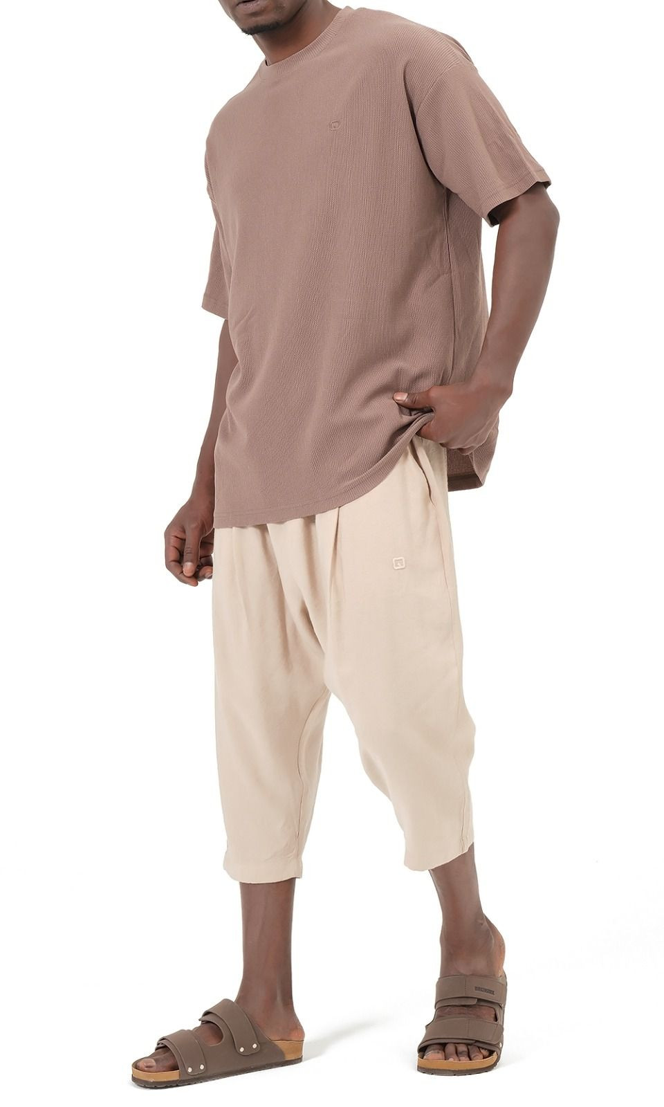 Pantacourt classik tencel QTS1010 - beige - Qabail