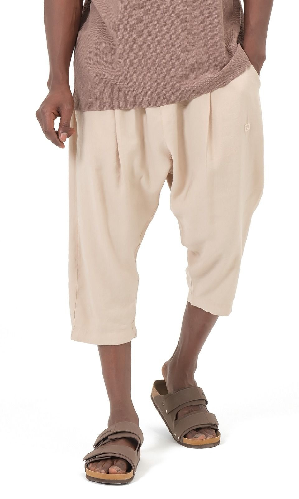 Pantacourt classik tencel QTS1010 - beige - Qabail