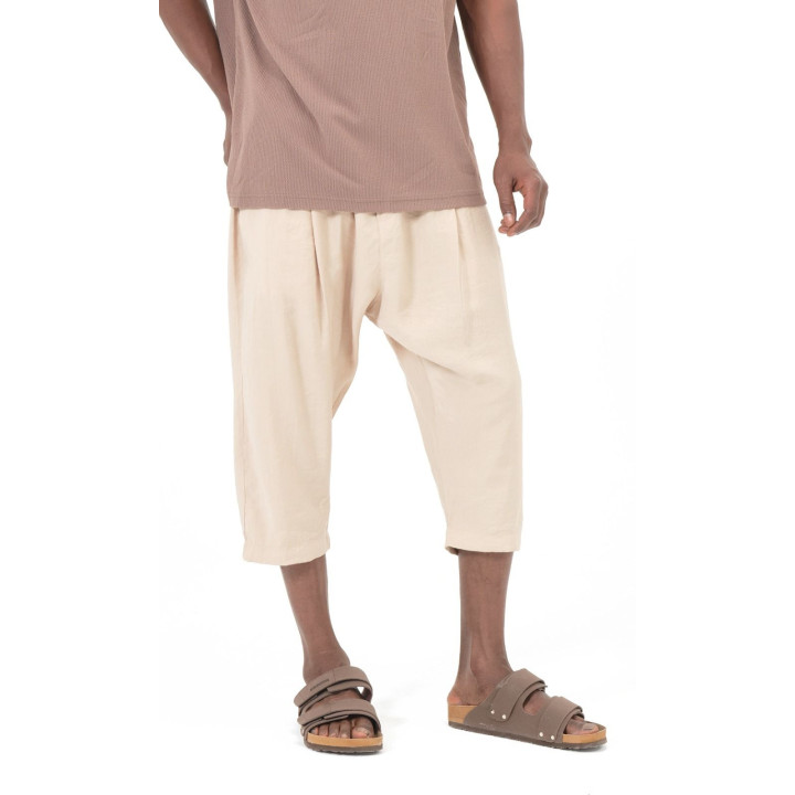 Pantacourt classik tencel QTS1010 - beige - Qabail