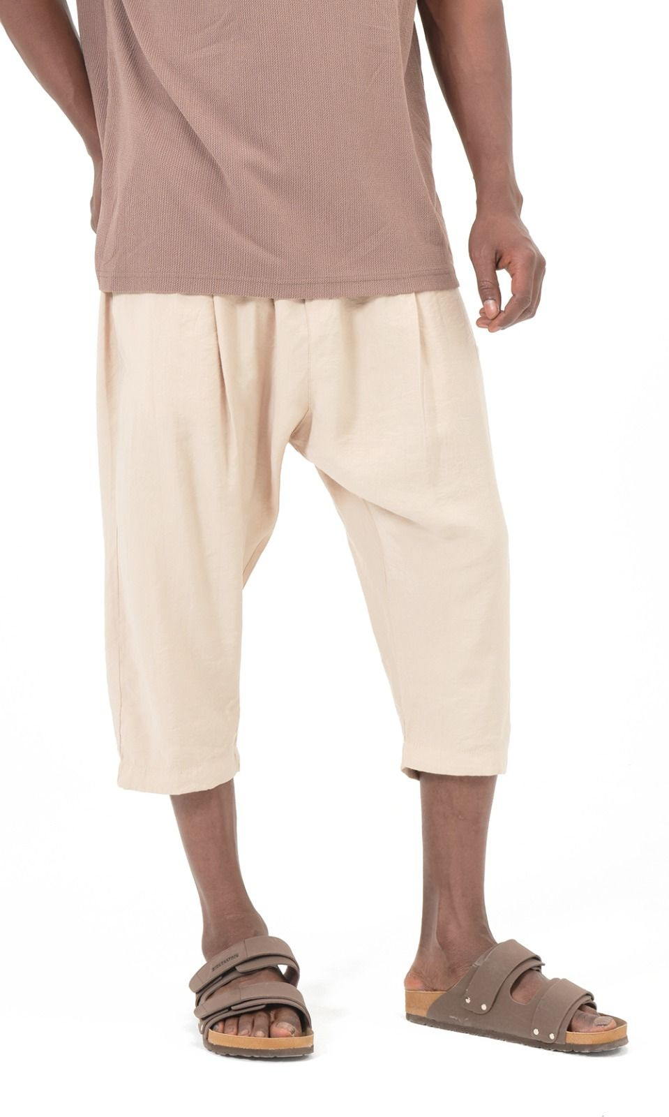 Pantacourt classik tencel QTS1010 - beige - Qabail