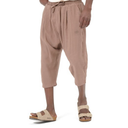 Pantacourt classik tencel QTS1010 - taupe - Qabail