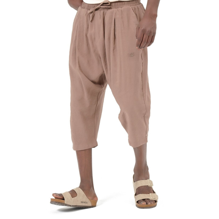 Pantacourt classik tencel QTS1010 - taupe - Qabail
