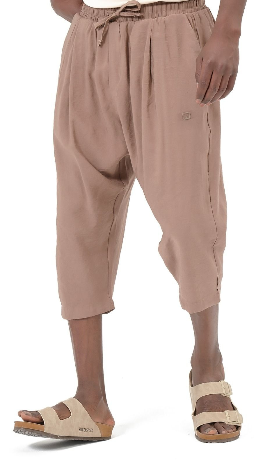 Pantacourt classik tencel QTS1010 - taupe - Qabail