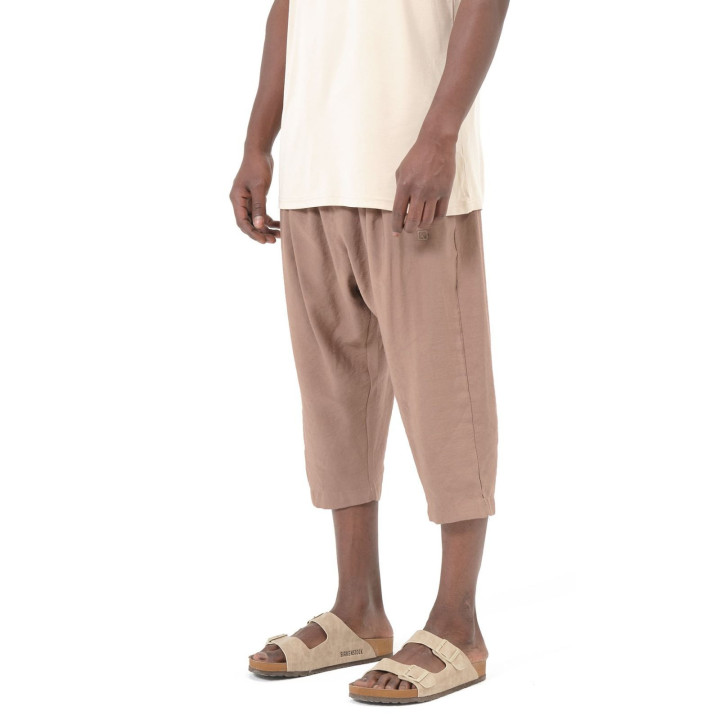 Pantacourt classik tencel QTS1010 - taupe - Qabail