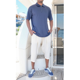 Pantacourt classik tencel QTS1010 - écru - Qabail