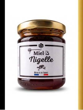 Miel & Nigelle 250g – Miel d'été récolté en France - Bee miel
