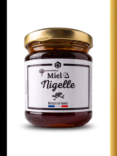 Miel & Nigelle 250g – Miel d'été récolté en France - Bee miel