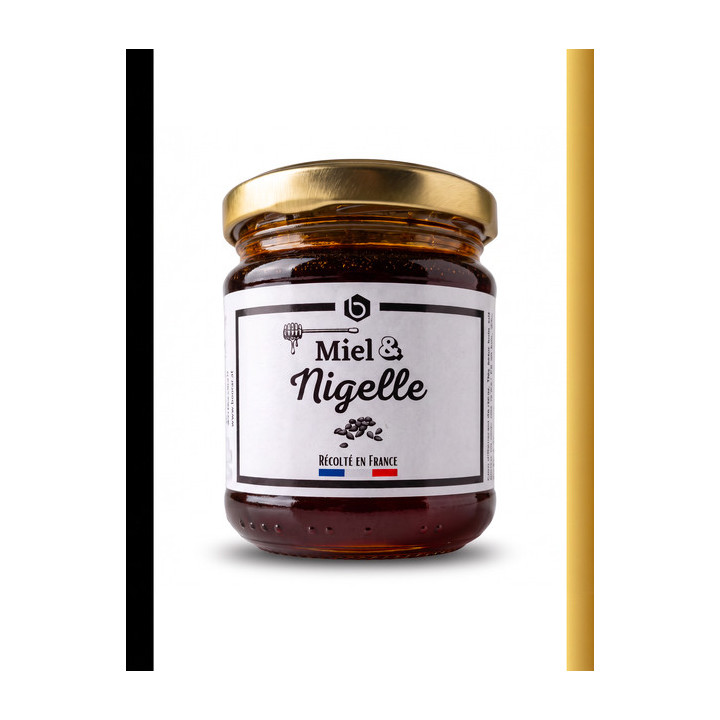 Miel & Nigelle 250g – Miel d'été récolté en France - Bee miel