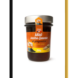 Miel habba sawda & gingembre (Zanjabil) | Pot de 250 g