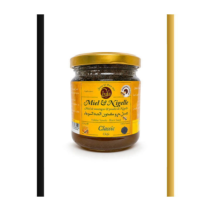 Miel de montagne à la nigelle 250 g | Chifa
