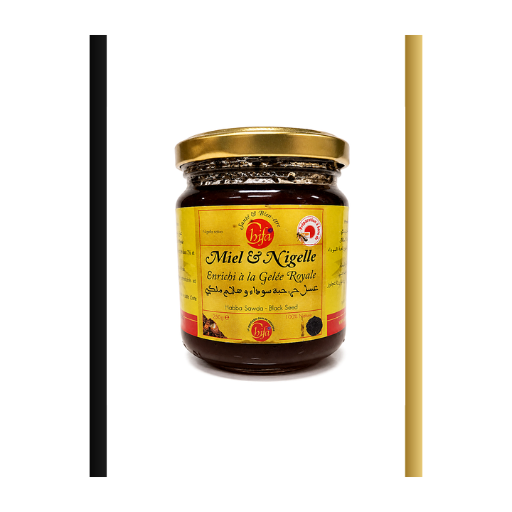 Miel & nigelle à la gelée royale Chifa 250g