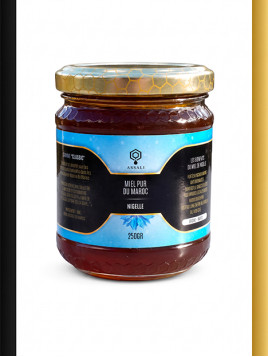 Miel pur du Maroc à la nigelle Assali - Pot de 250g