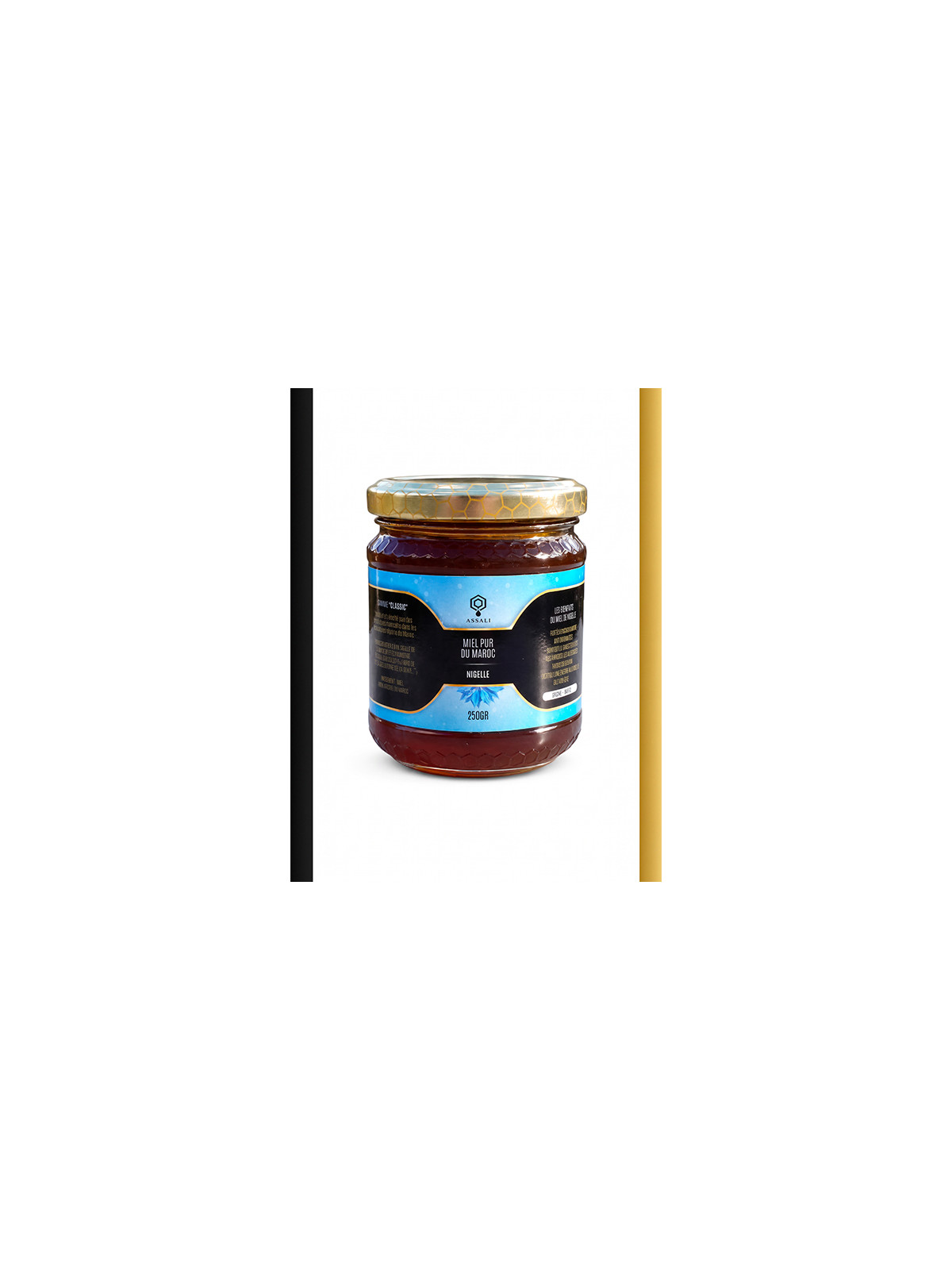 Miel pur du Maroc à la nigelle Assali - Pot de 250g