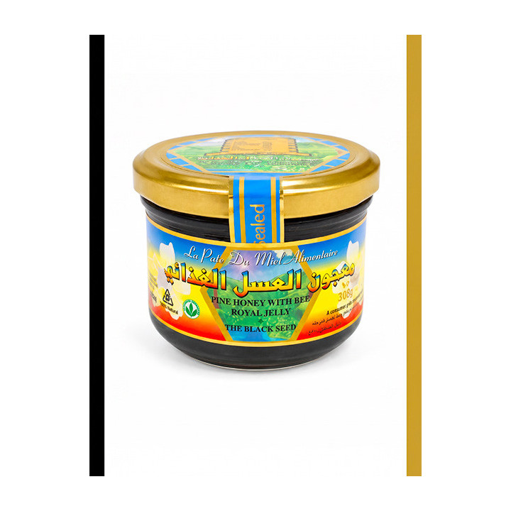 Miel de nigelle, gelée royale & pollen d'abeille River Of Honey - Pot de 300g