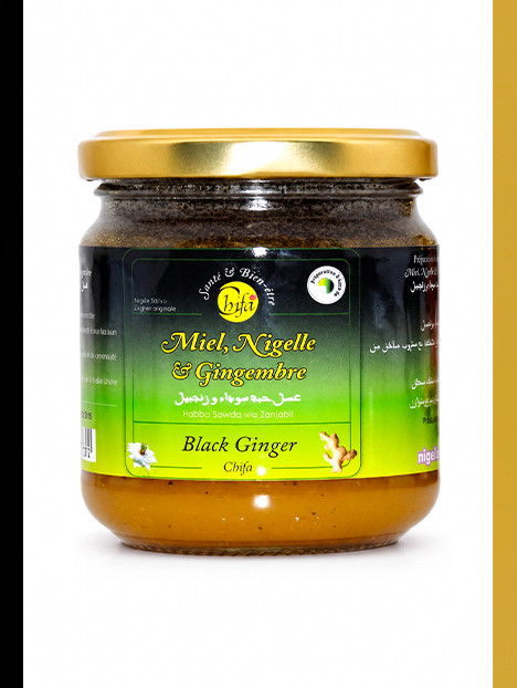 Miel, nigelle & gingembre Chifa (Black Ginger) - Pot de 250g