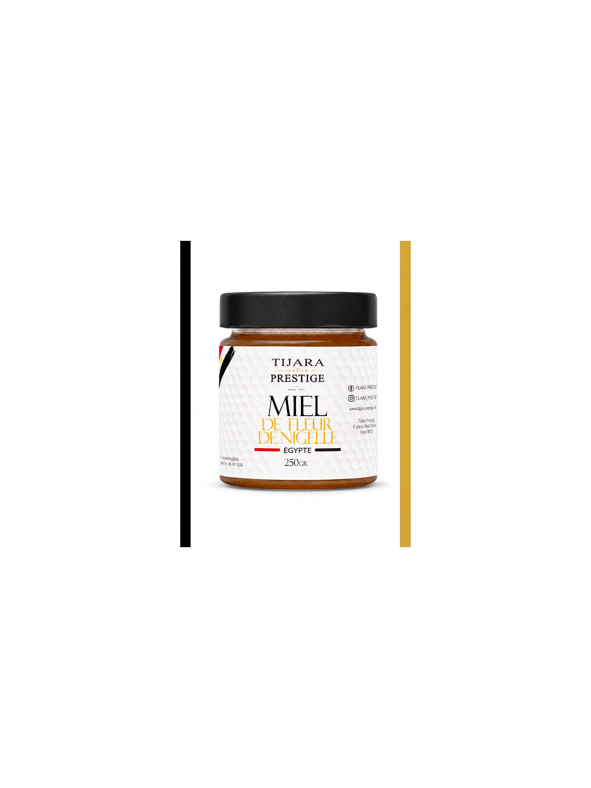 Miel de fleur de nigelle d'Égypte - Tijara Prestige - Pot de 250g