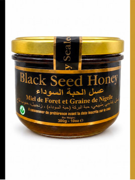 Black seed honey - Miel de forêt & graines de nigelle - Pot de 300g