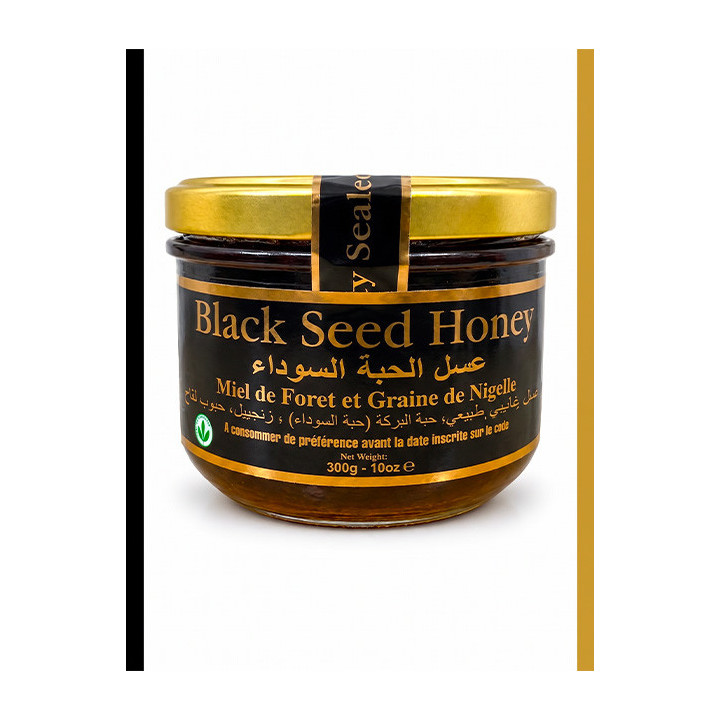 Black seed honey - Miel de forêt & graines de nigelle - Pot de 300g