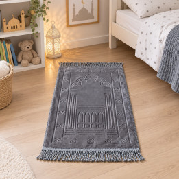 Tapis de prière enfant - gris