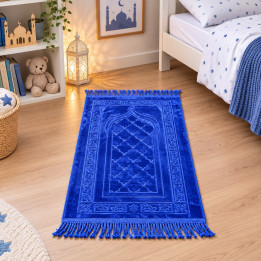 Tapis de prière enfant - bleu