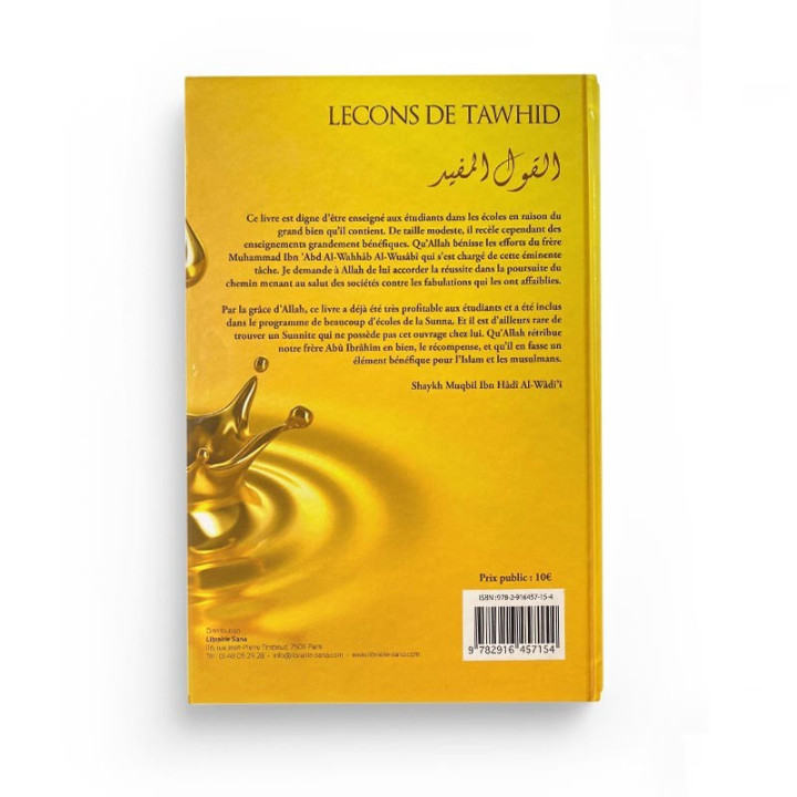 Leçon de tawhid - Librairie Le Savoir