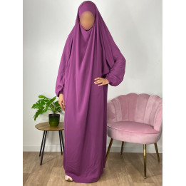 Jilbab 1 Pièce  Saumon 153 - Wool Peach - El Bassira
