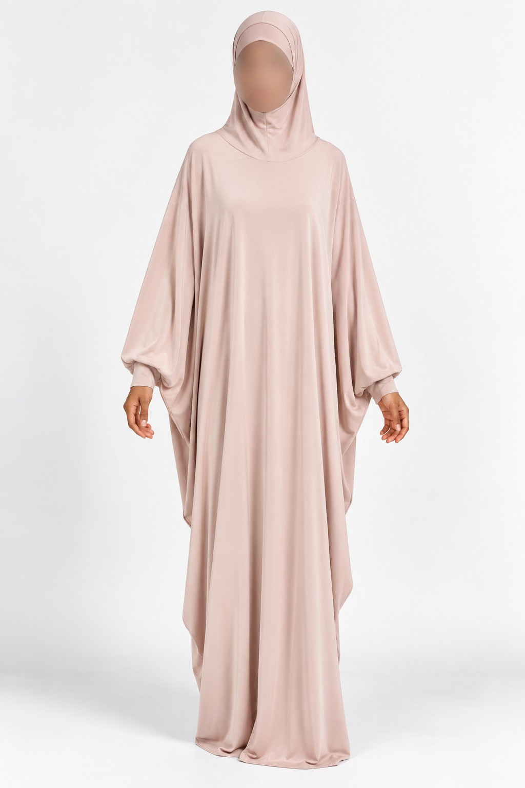 Robe de prière 1174 rose poudré