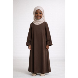 Abaya enfant 443 - marron