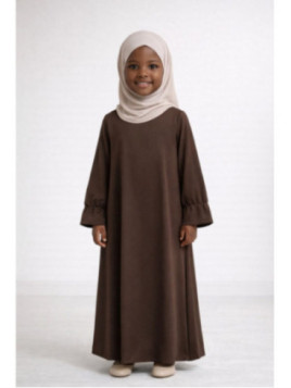 Abaya enfant 443 - marron