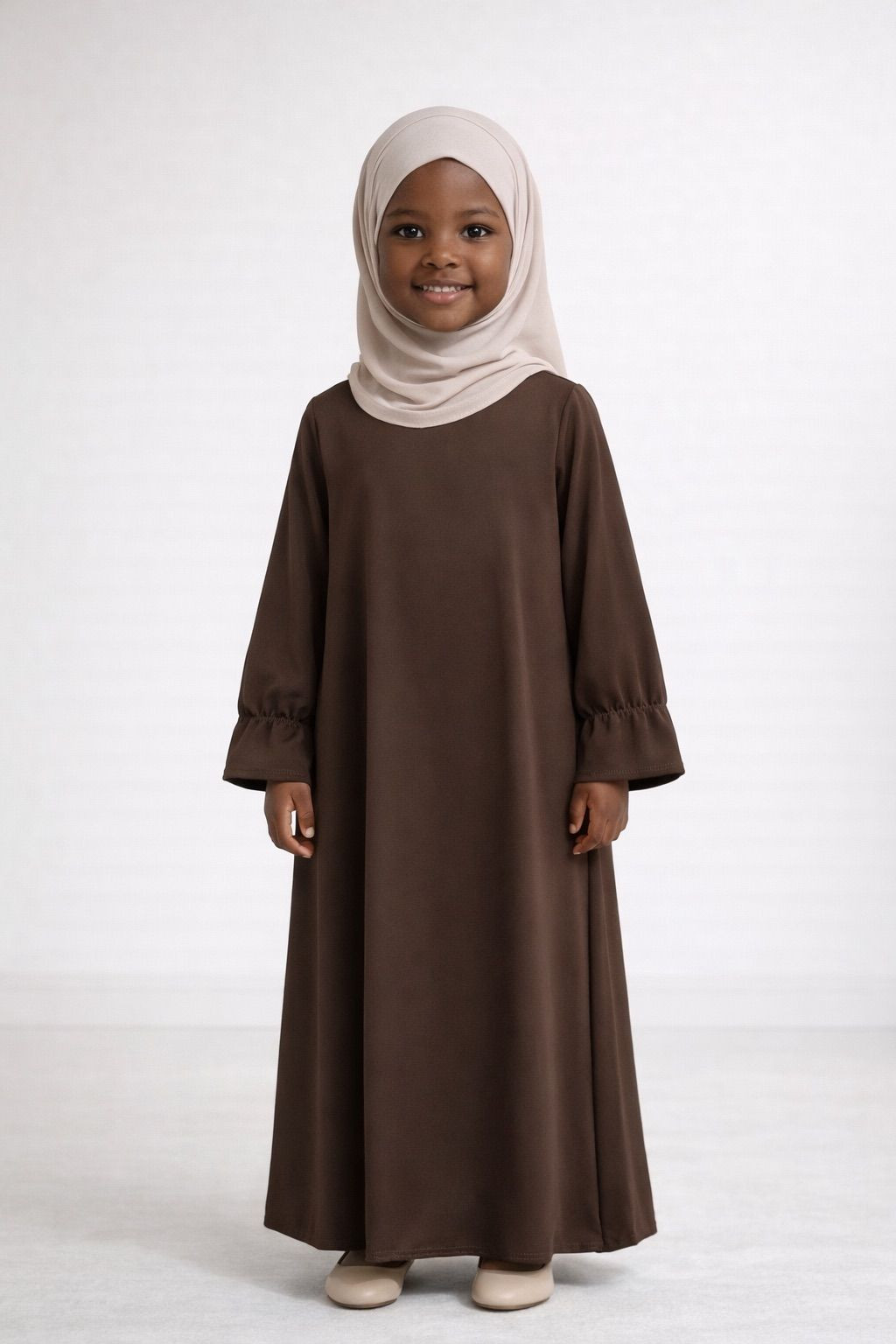 Abaya enfant 443 - marron