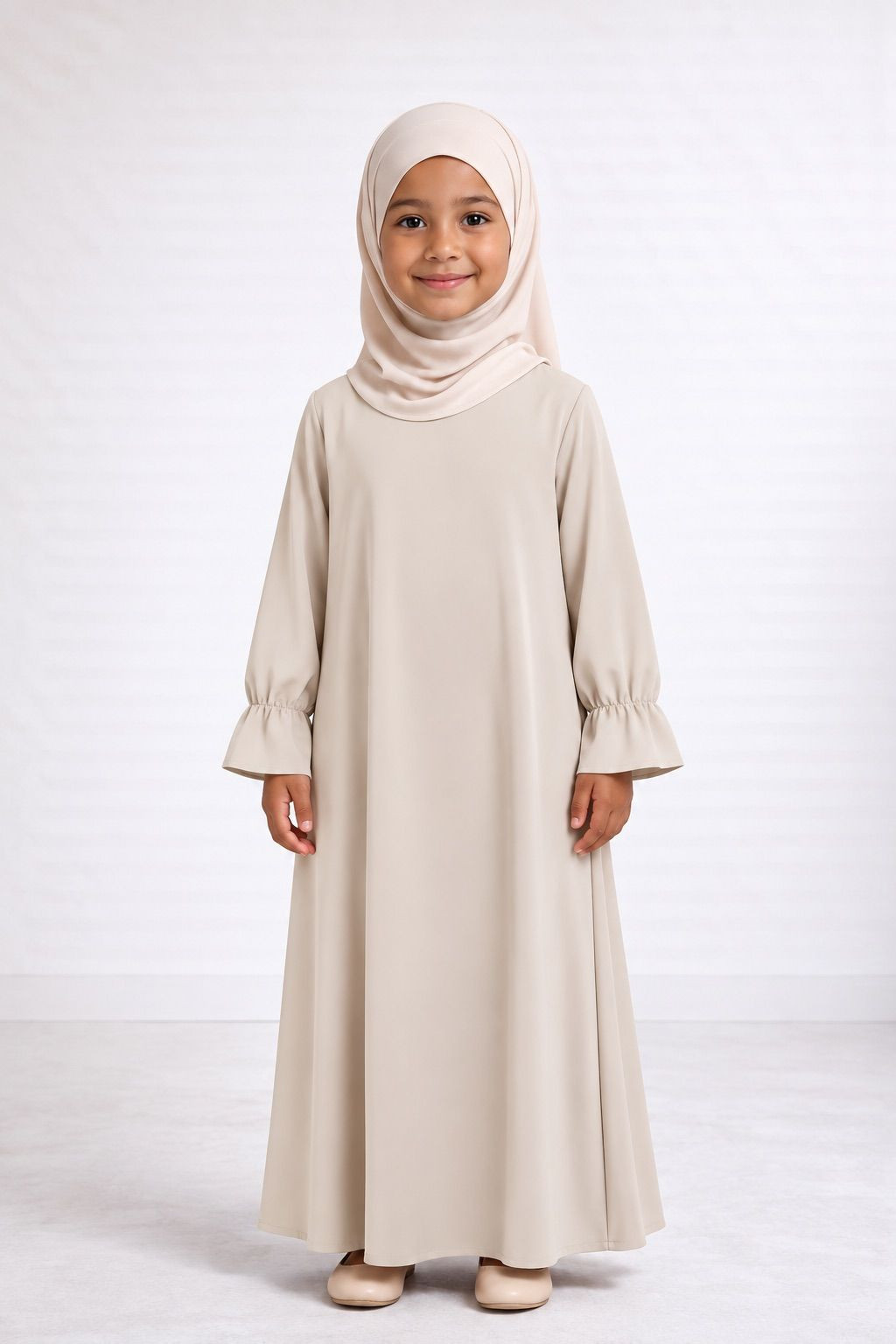 Abaya enfant 443 - beige