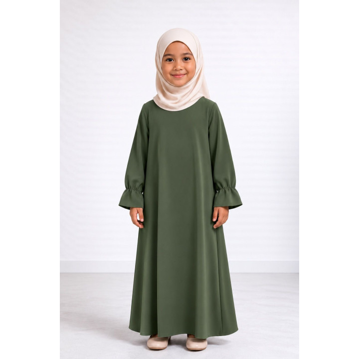 Abaya enfant 443 - kaki