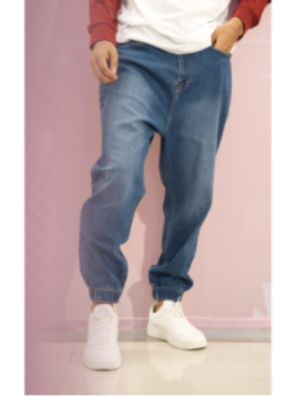 Sarouel Denim - bleu brut -...