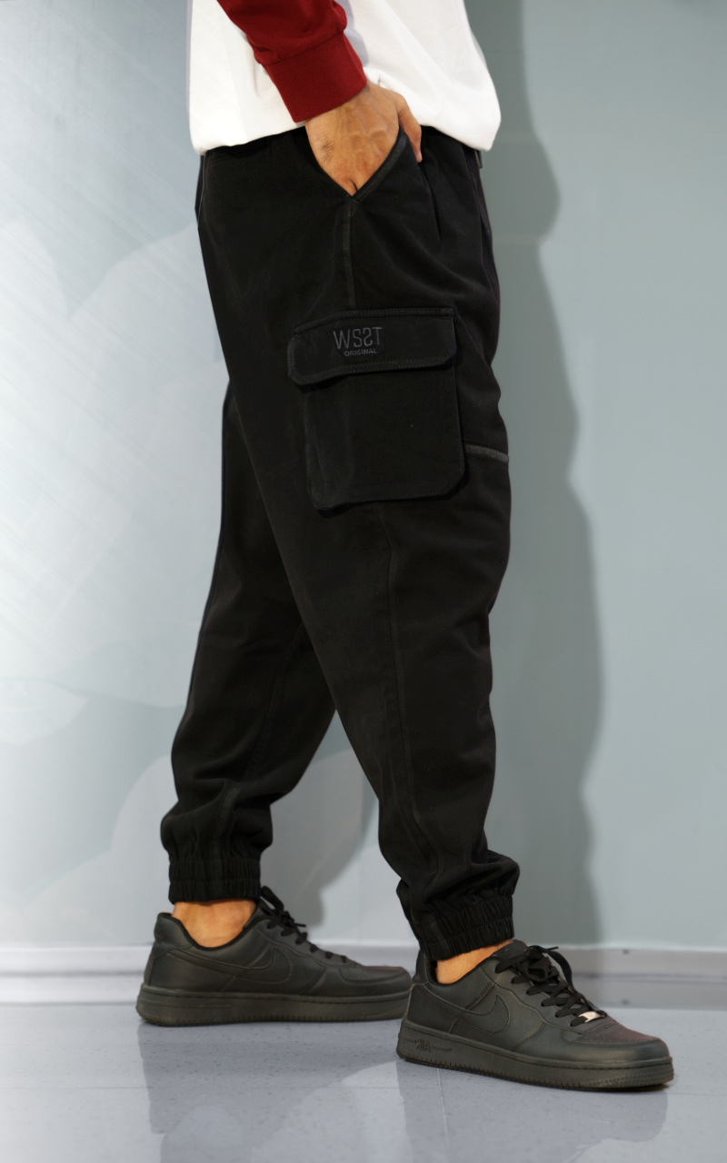 Sarouel cargo - noir - Wassat
