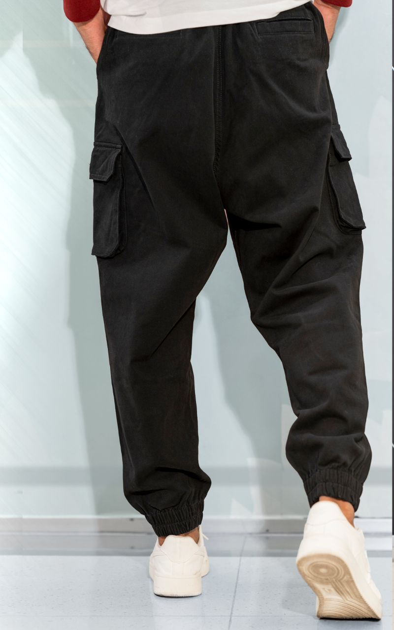 Sarouel cargo - noir - Wassat