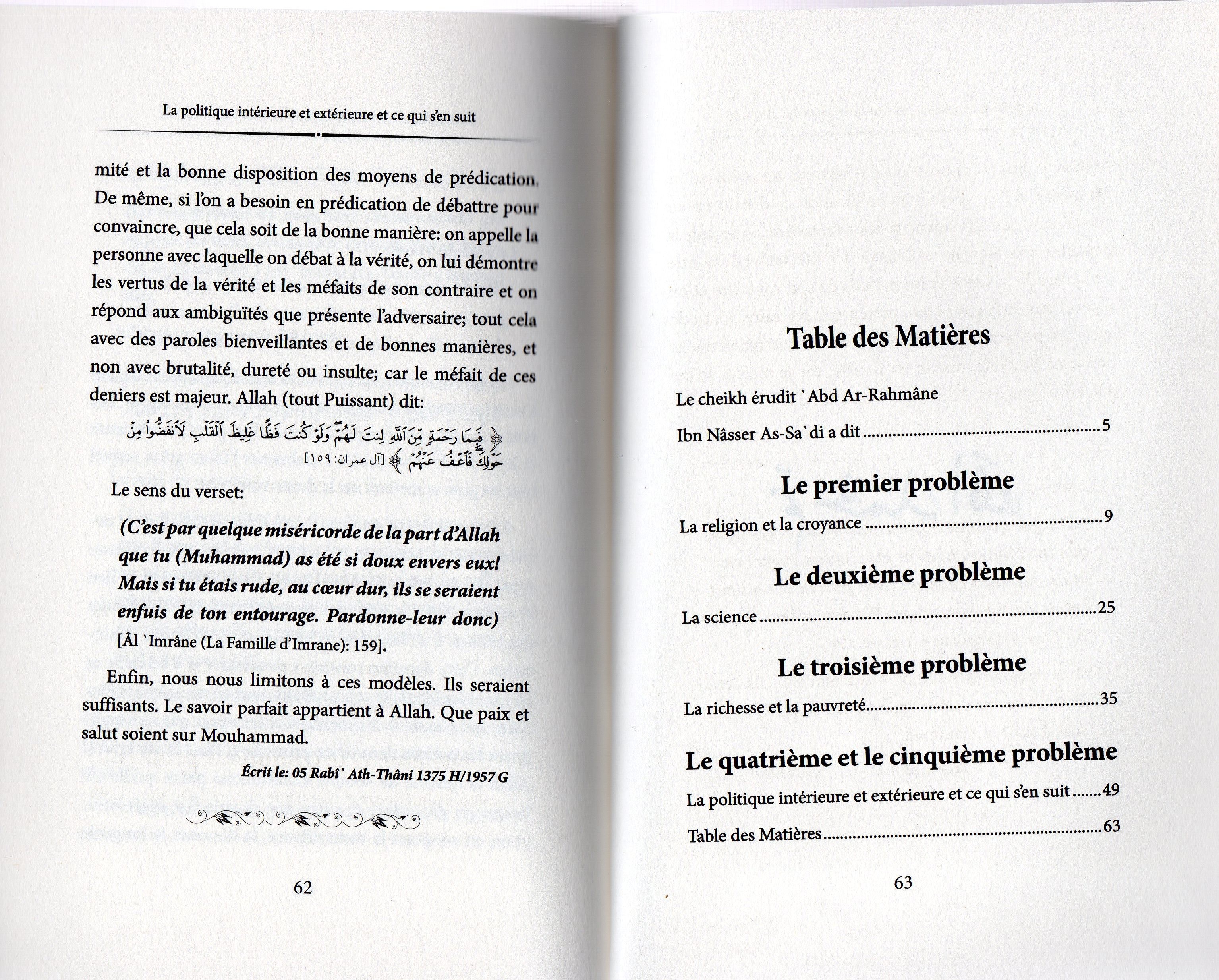 La vraie religion règle tous les problèmes