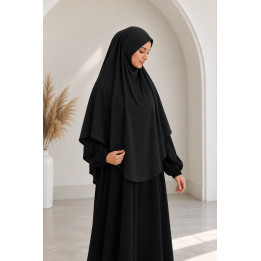 Khimar en jersey 1783 - noir