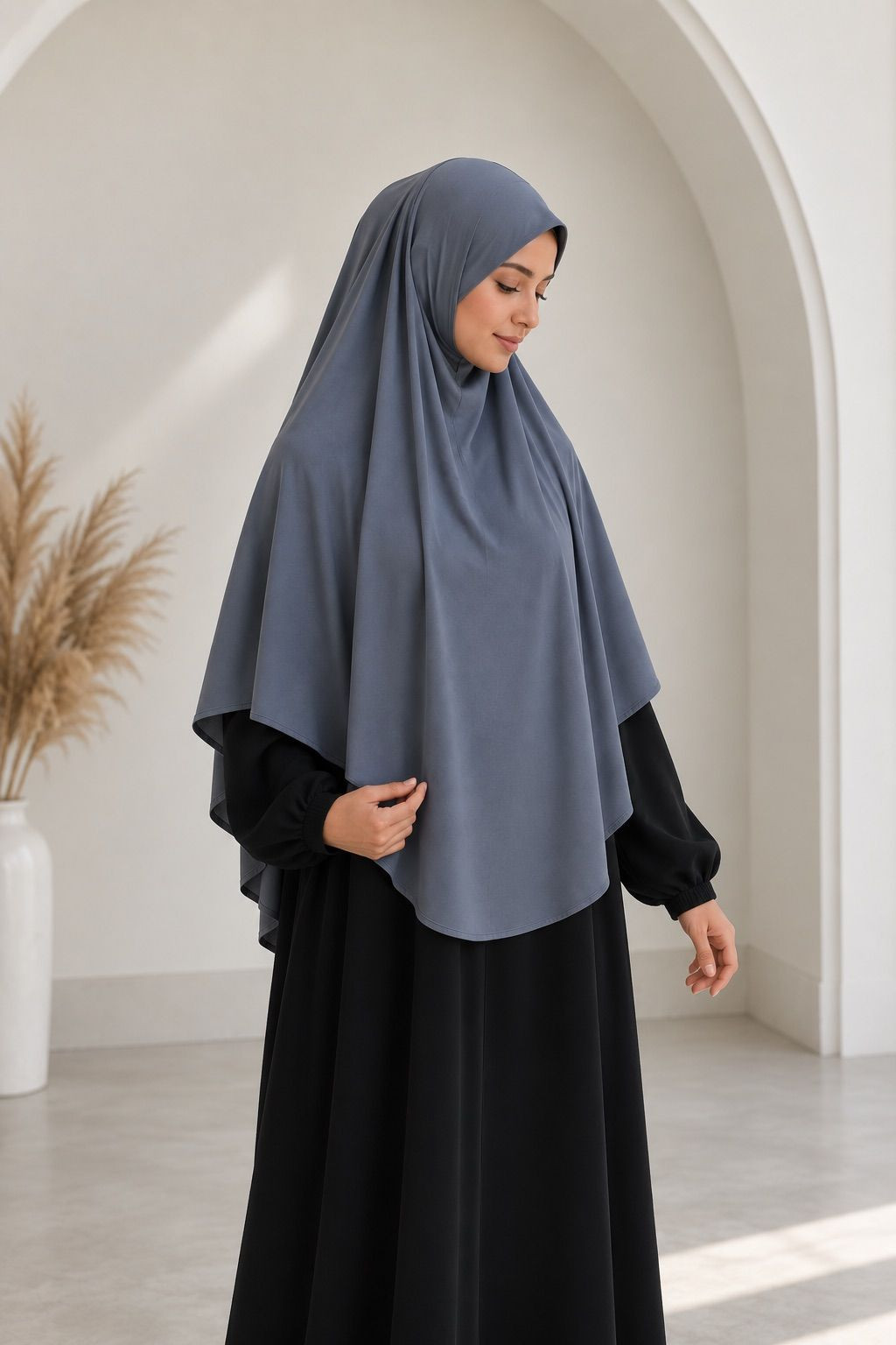 Khimar en jersey 1783 - anthracite